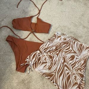SHEIN bikini & skirt NWT
